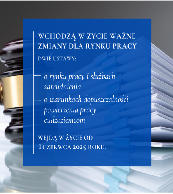Zdjęcie przedstawia tytuły ustaw, które obowiązywać będą od 01.06.20205 r.