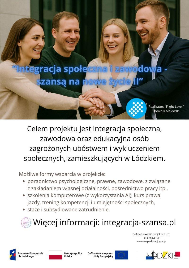 Integracja społeczna i zawodowa szansą na nowe życie II