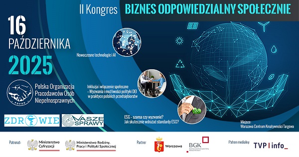 Zdjęcie artykułu II Kongres Biznesu Odpowiedzialnego Społecznie - 16.10.2025